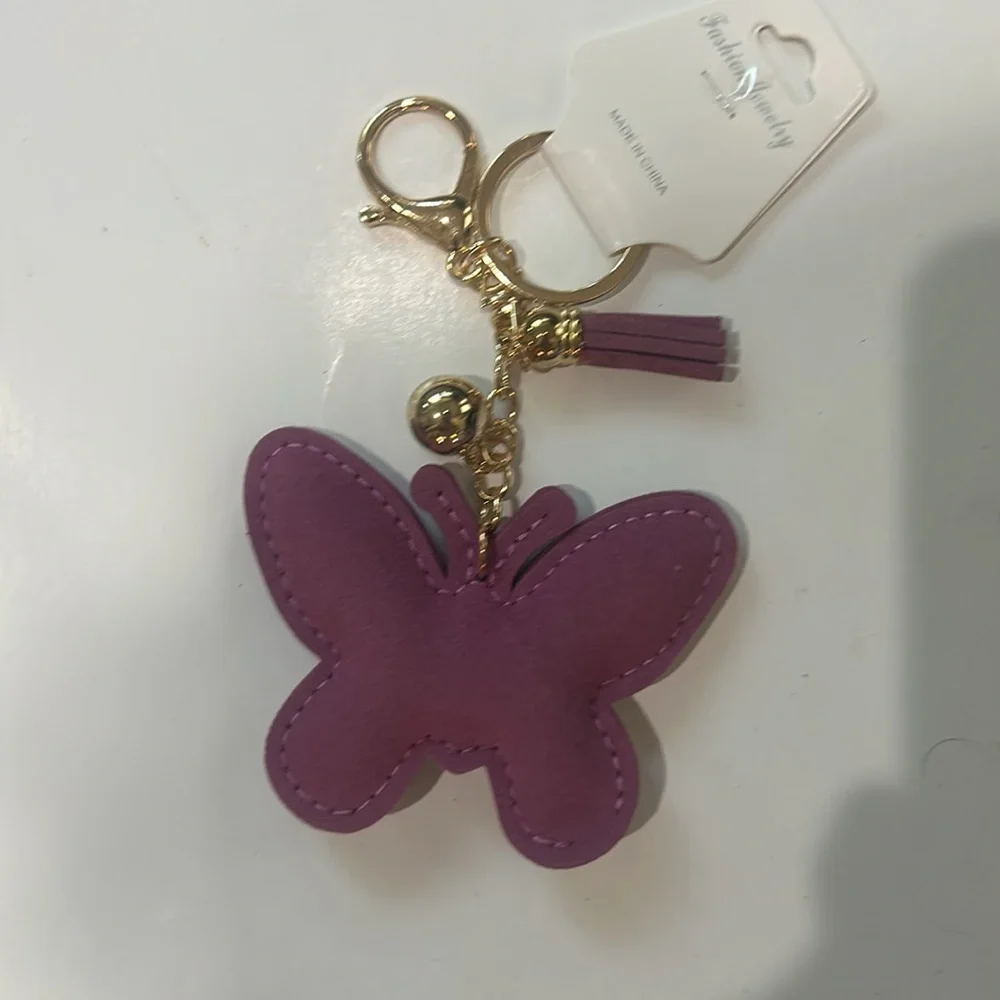Purple Butterfly Key Chain